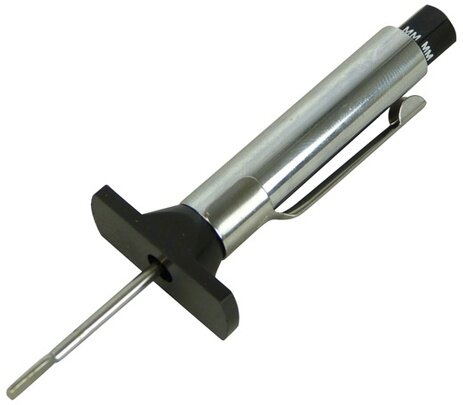 bandenprofielmeter analoog 9 cm zilver