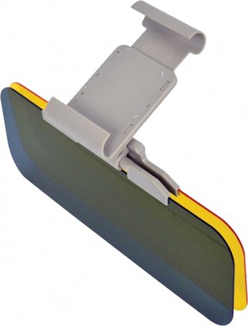 zonneklepverlenger 2-in-1 geel/zwart