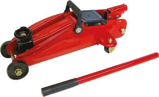 verrijdbare garagekrik 2 ton rood