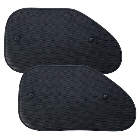 zonneschermen zijruit 3-laags 38 x 65 cm zwart 2 stuks