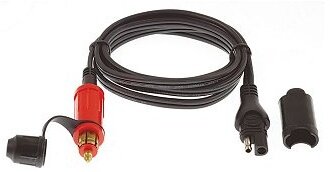 DIN-aansluitplug 12V male 120 cm zwart