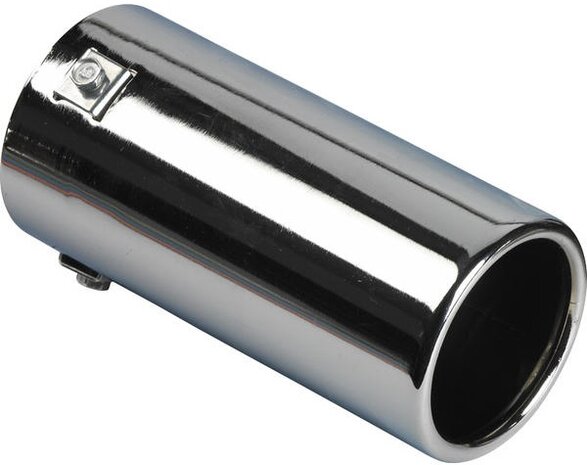 uitlaatsierstuk rond 40-77 mm 17 cm staal chroom