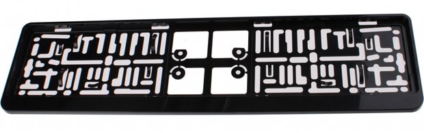 kentekenplaathouder 52 x 11 cm zwart