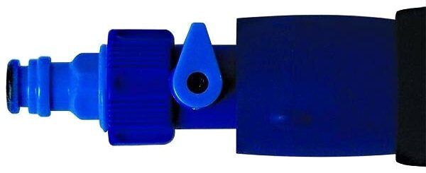 wasborstel Heavy Duty met telescopische steel 3 meter blauw