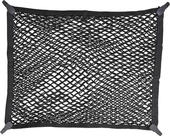 bagagenet 80 x 60 cm dubbel met kunststofhaken