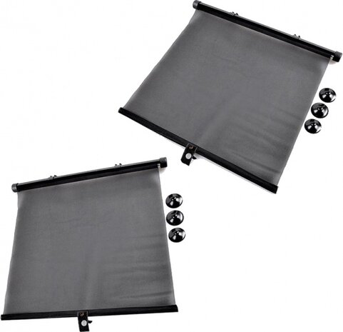 rolgordijn 45 x 54 cm zwart 2 stuks