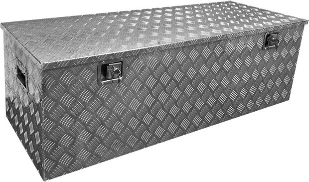 gereedschapskist voor aanhangwagen 345 liter aluminium