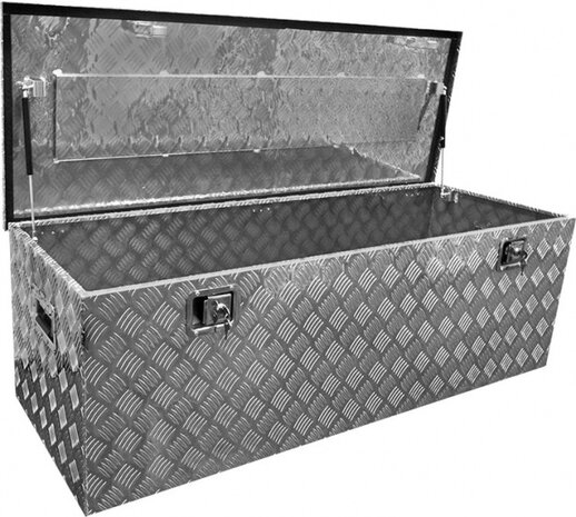 gereedschapskist voor aanhangwagen 345 liter aluminium