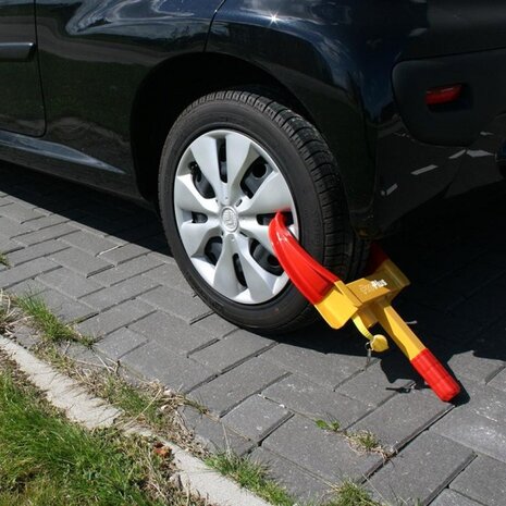 wielklem universeel 16-26,5 cm staal geel/rood