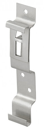 kentekenplaatklem RVS zilver per stuk