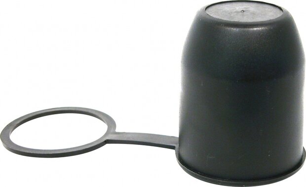 trekhaakdop met ring zwart