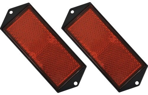 reflectorset 104 x 40 mm 2 stuks rood