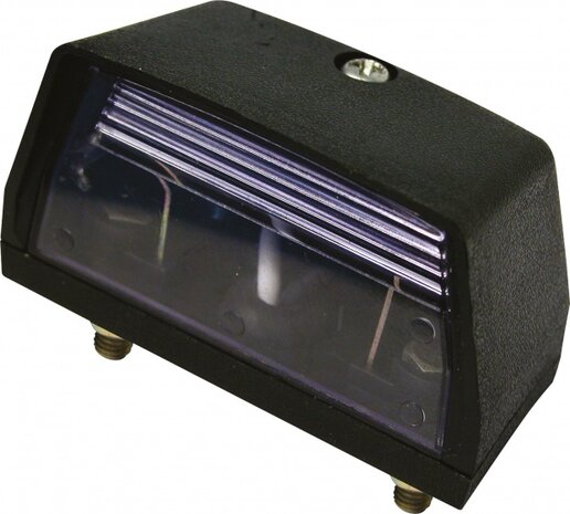 kentekenverlichting 12 Volt 70 x 33 mm zwart