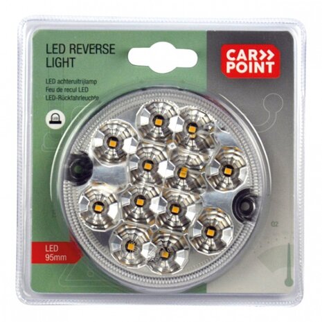 achteruitrijlamp 12/24 Volt led 95 mm wit