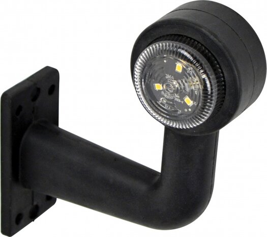 breedtelicht haaks links 136 mm rood/wit