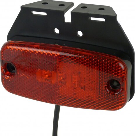 zijlamp 9-32 Volt led 112 x 50 mm rood