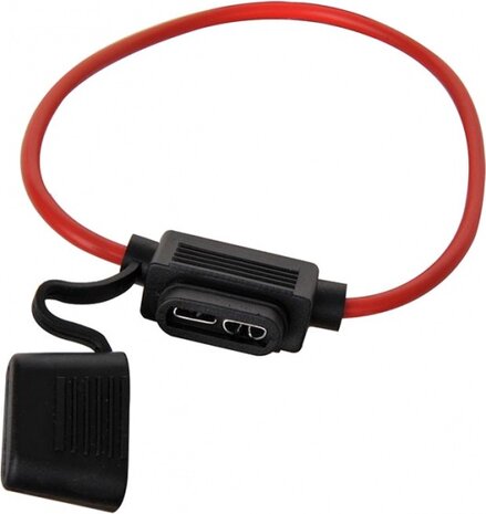 zekeringhouder in-line normaal 20 cm rood
