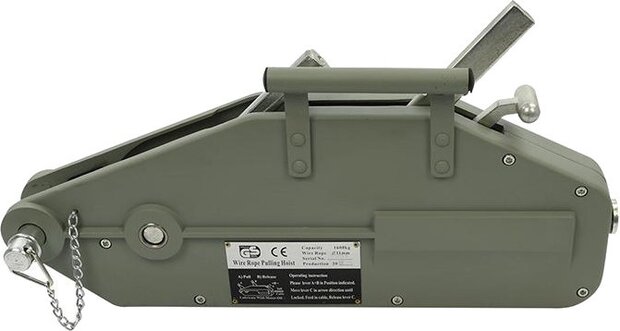 staaldraadtakel 1600 kg grijs