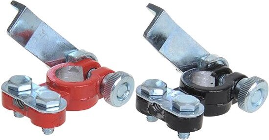 accuklemmenset met snelsluiting (+) en (-) DIN 16/18 mm