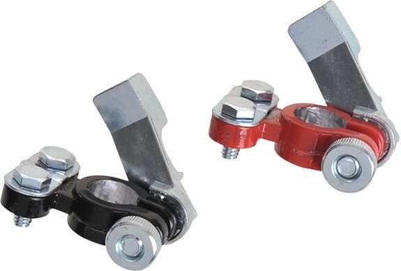 accuklemmenset met snelsluiting (+) en (-) DIN 16/18 mm