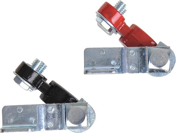 accuklemmenset met snelsluiting (+) en (-) DIN 16/18 mm