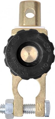 accuklem (-) met stroomonderbreker DIN 17,5 mm