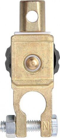 accuklem (-) met stroomonderbreker DIN 17,5 mm