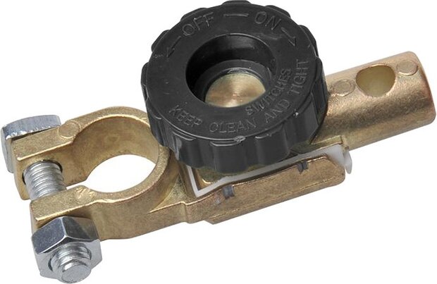 accuklem (-) met stroomonderbreker DIN 17,5 mm blister