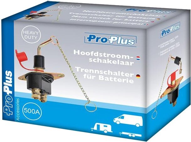 hoofdschakelaar Heavy Duty 2-polig 6-24 Volt 500 Amp&egrave;re