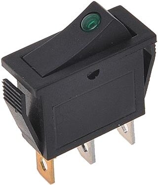 wipschakelaar met led-lampje 12/24 Volt groen
