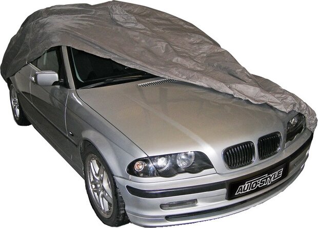 autohoes sedan M 432 x 150 x 126 cm PVC/katoen grijs