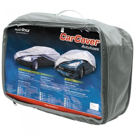 autohoes sedan M 432 x 150 x 126 cm PVC/katoen grijs