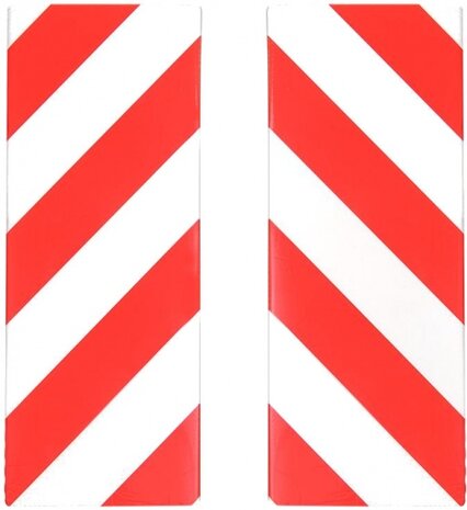 stootranden varage 40 x 16 cm foam rood/wit 2 stuks