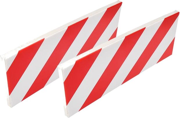 stootranden varage 40 x 16 cm foam rood/wit 2 stuks