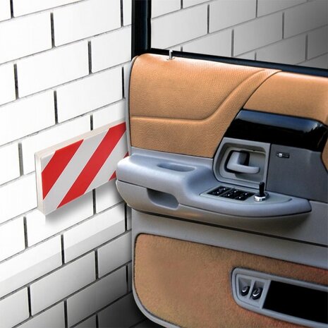 stootranden varage 40 x 16 cm foam rood/wit 2 stuks