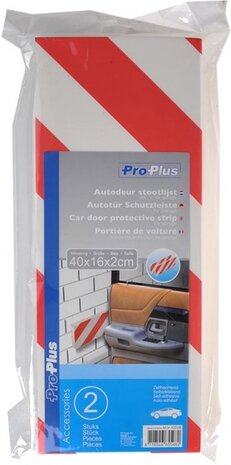 stootranden varage 40 x 16 cm foam rood/wit 2 stuks