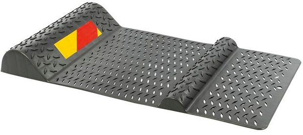 parkeermat 52 x 25 cm kunststof grijs