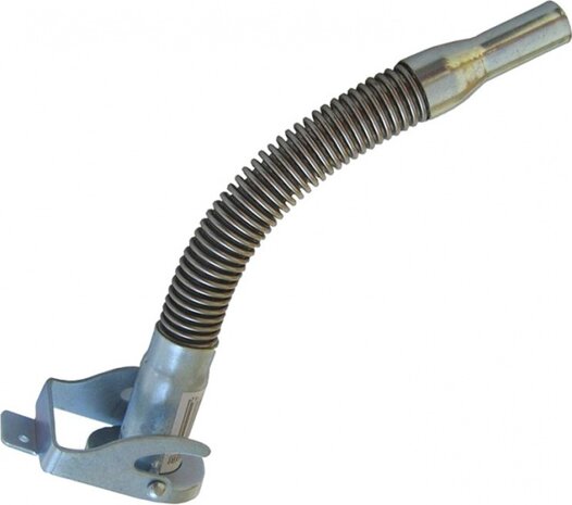 flexibele vulslang 28 cm staal zilver
