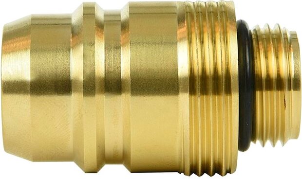 LPG nippel Euronozzle 22 mm messing goud in blister