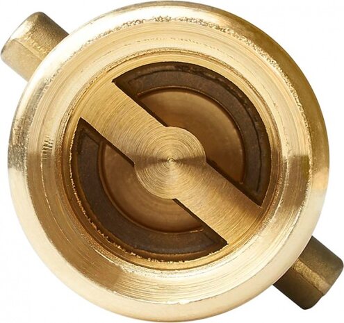 LPG nippel Bajonet 10 mm messing goud in blister