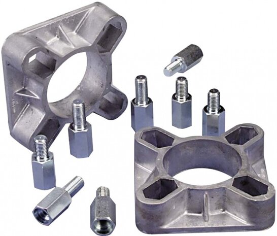 spoorverbreders M12 bouten 116x32mm (4x94-118 mm) set