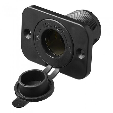 sigarettenaansteker-inbouwdoos met frame 12/24V 29 mm b