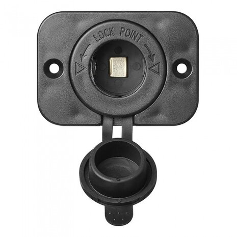 sigarettenaansteker-inbouwdoos met frame 12/24V 29 mm b
