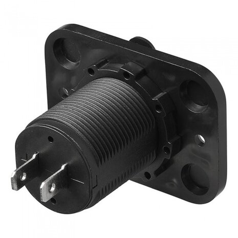 dubbele USB-inbouwdoos met frame 12/24 Volt 29 mm