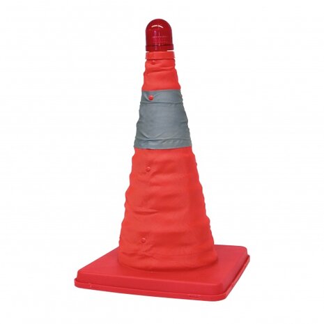 veiligheidspylon opvouwbaar kunststof rood 39 cm