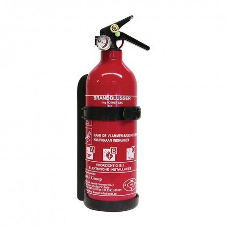 brandblusser ABC met manometer 1 kg rood 31 cm