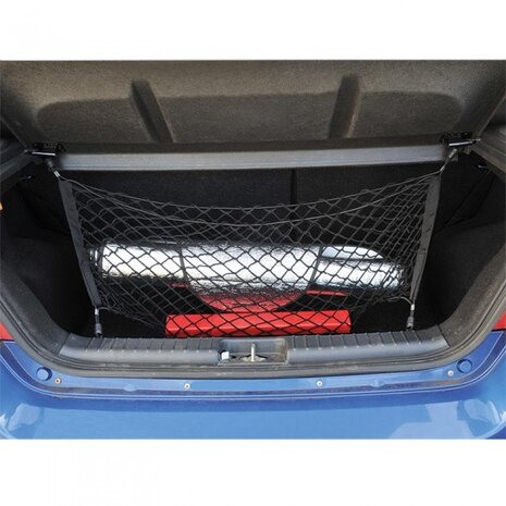 kofferbaknet elastisch 75 x 65 cm zwart