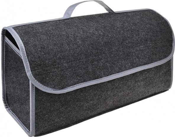 kofferbaktas 15,5 liter polyester zwart/grijs