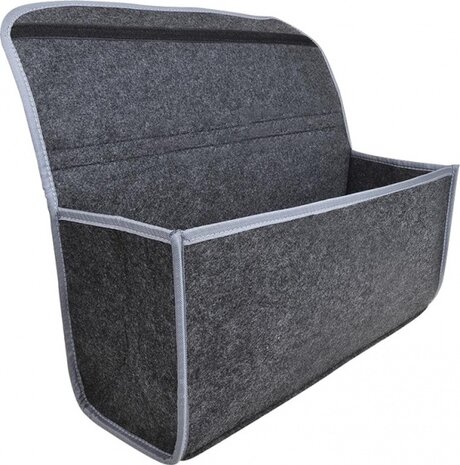 kofferbaktas 15,5 liter polyester zwart/grijs