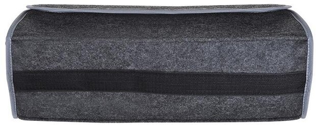 kofferbaktas 15,5 liter polyester zwart/grijs
